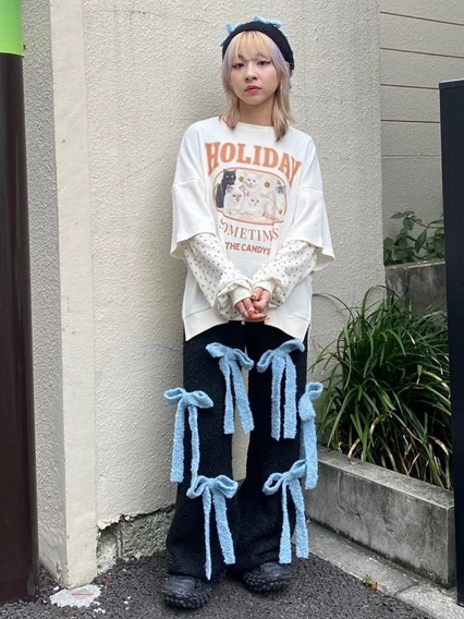 HOLIDAY WAFFLE LAYERED TOPS | Candy Stripper（キャンディ