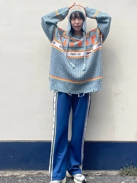 Candy Stripper トラックパンツ ジャージ ネイビー STAR LINE JERSEY PANTS | Candy Stripper（キャンディ