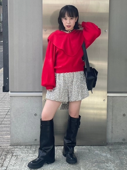 HOLIDAY RIBBON BALLOON PANTS | Candy Stripper（キャンディ