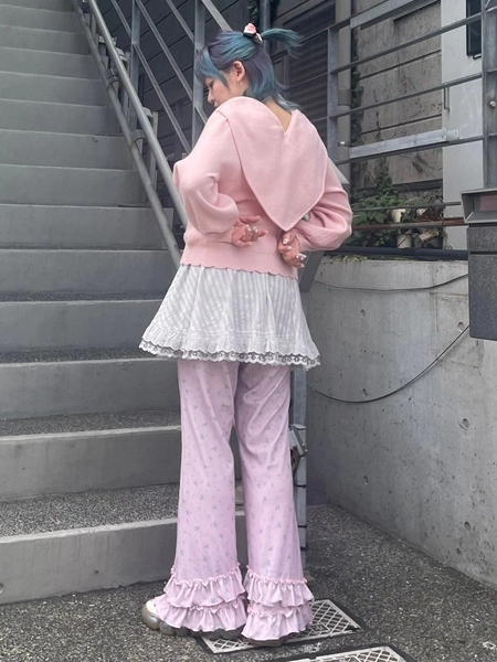 SWEET THINGS FRILL FLARE PANTS | Candy Stripper（キャンディ