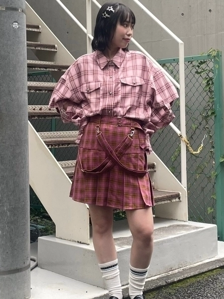 SUSPENDER SKIRT PANTS | Candy Stripper(キャンディ SUSPENDER SKIRT PANTS | Candy Stripper(キャンディ