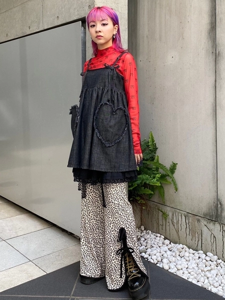 ♡♡ DENIM MINI ONE-PIECE | Candy Stripper（キャンディ