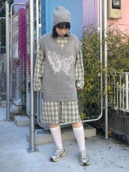 CND PATCHED SHIRT ONE-PIECE | Candy Stripper（キャンディ