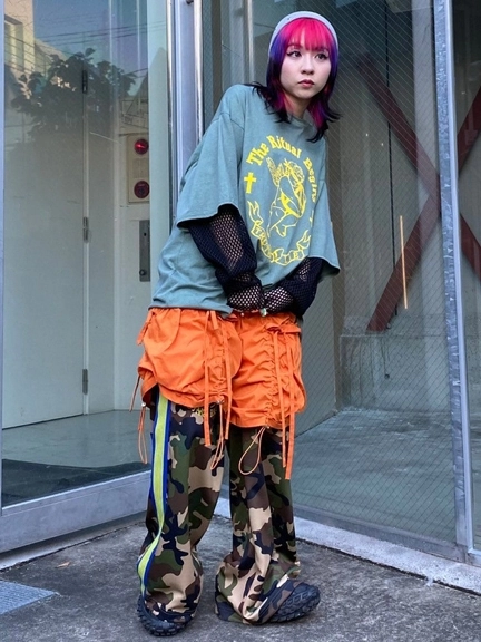 DRAWSTRING HALF PANTS | Candy Stripper（キャンディ