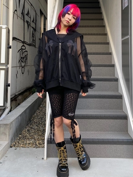 ジャケット・アウター TULLE SHEER SAILOR BLOUSON TULLE SHEER SAILOR BLOUSON | Candy Stripper（キャンディ
