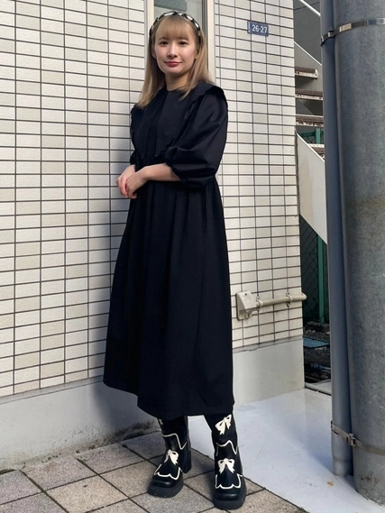 DEAR MINE BIG COLLAR DRESS | Candy Stripper（キャンディ