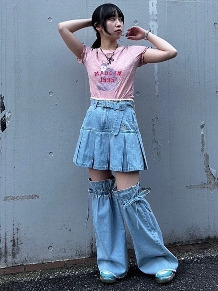 LAZY CAT SHIRRING TOPS | Candy Stripper（キャンディ