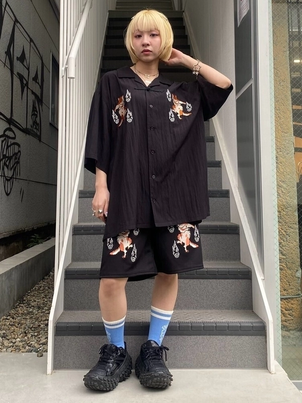 PHANTOM CATS CHINA SHIRT | Candy Stripper（キャンディ ストリッパー