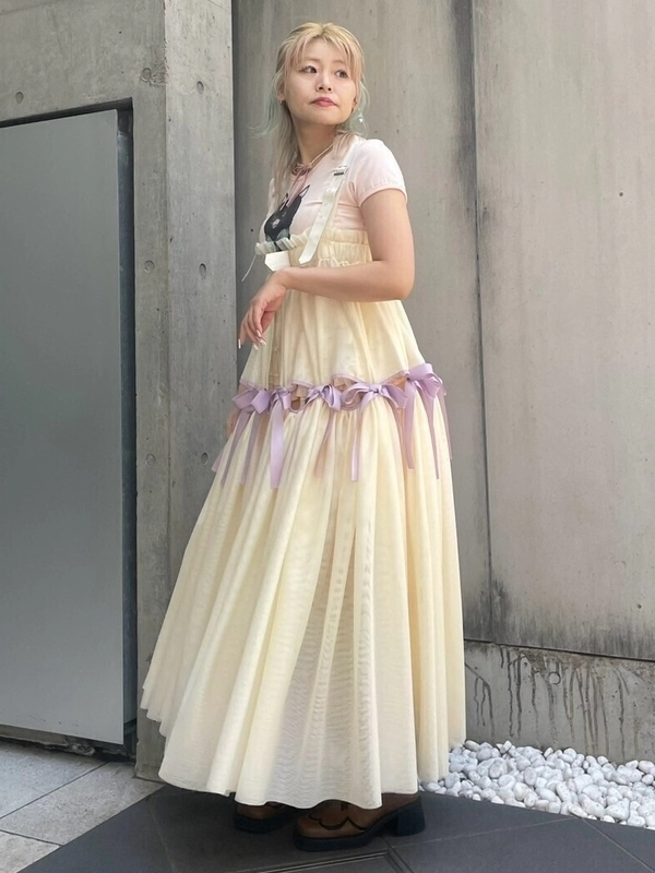 キャンスパ FULL OF RIBBON HARNESS TULLE SKIRT Candy Stripper｜FULL OF RIBBON HARNESS TULLE SKIRT | Rakuten