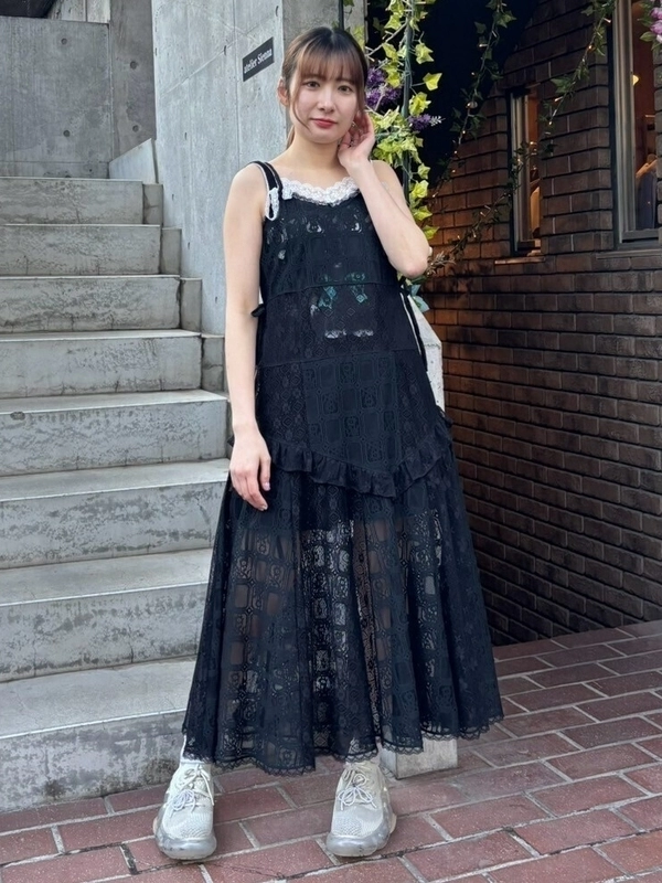 LACY PATCH WORK CAMI ONE-PIECE | Candy Stripper（キャンディ