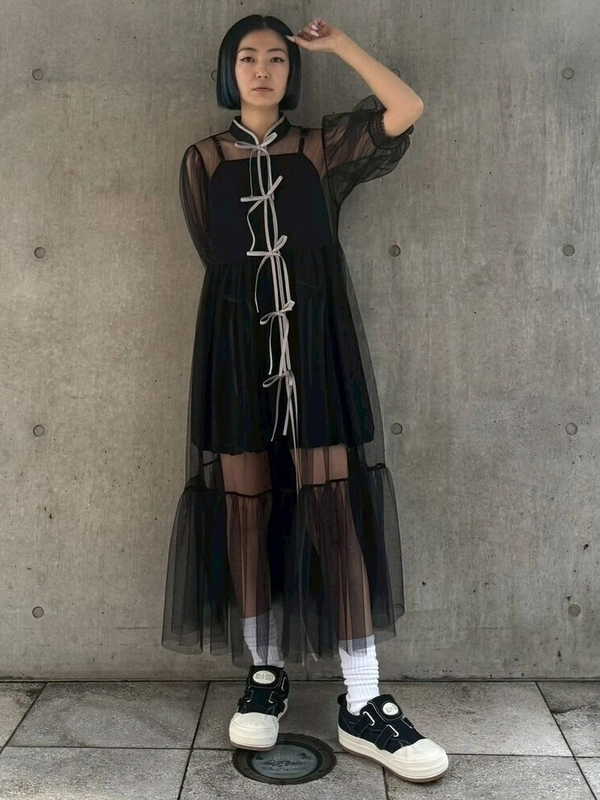 CHINA SHEER ONE-PIECE | Candy Stripper（キャンディ