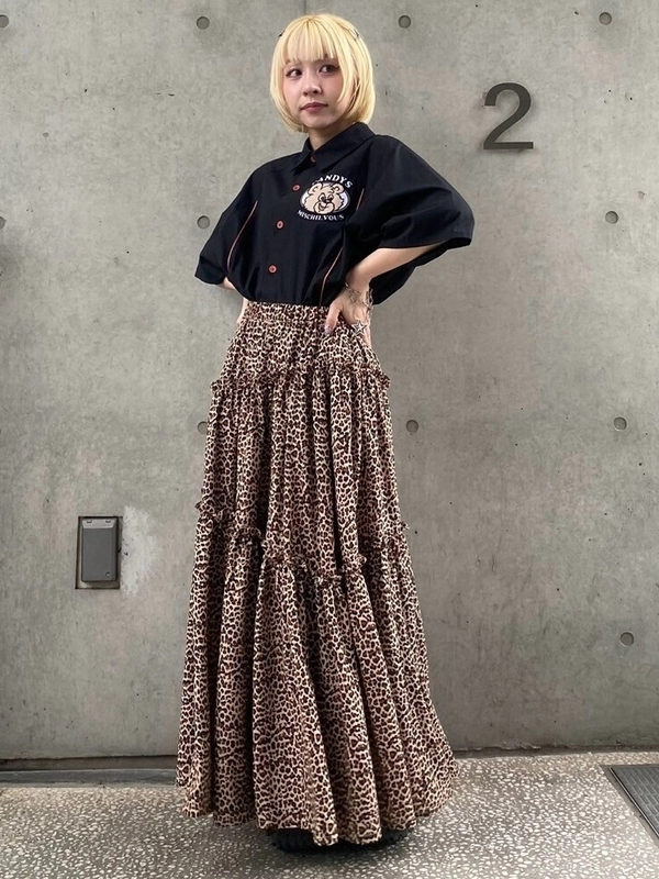 ANIMAL TIERED SKIRT | Candy Stripper（キャンディ ストリッパー