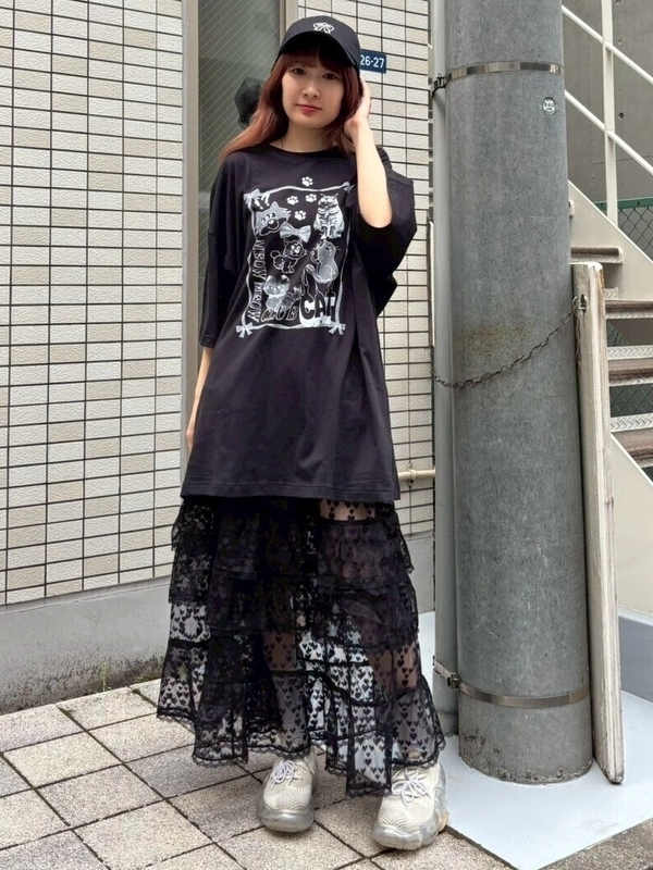 TINY RIBBON TIERED SKIRT | Candy Stripper（キャンディ
