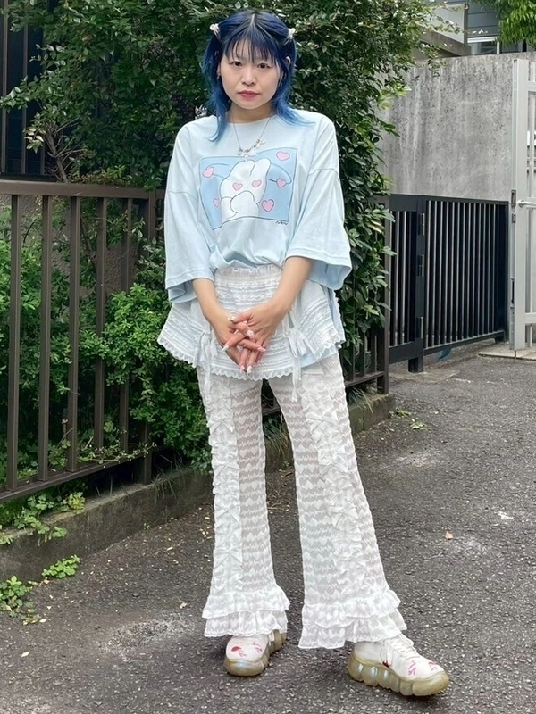 Candy Stripper レースフレアパンツ Candy Stripper（キャンディストリッパー）の「LACY FLARE