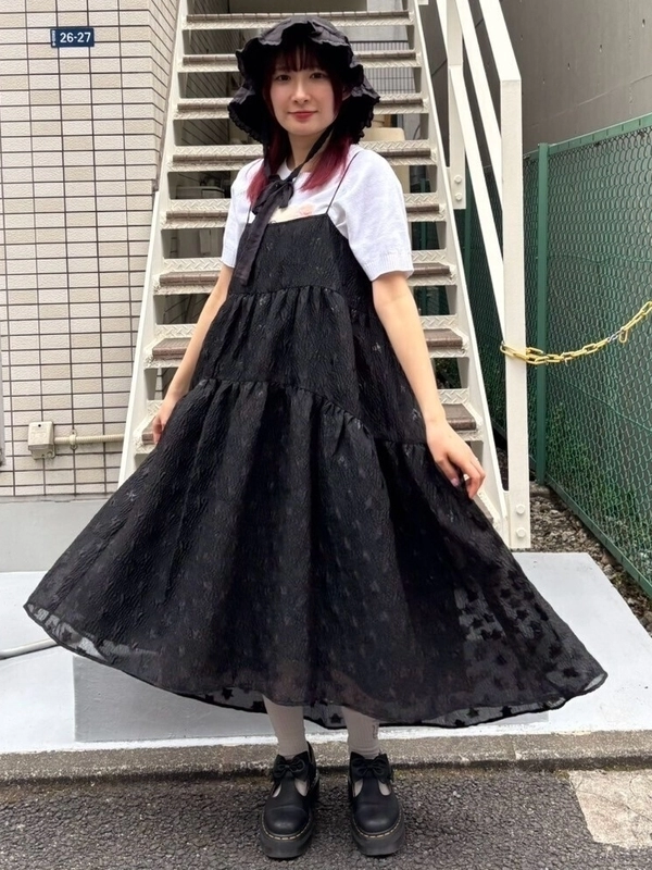 STAR JACQUARD SHEER DRESS | Candy Stripper（キャンディ