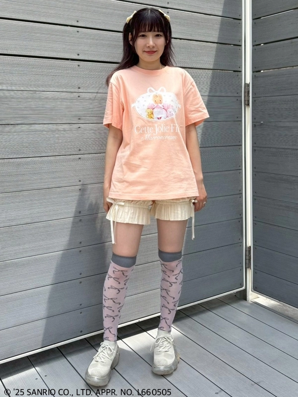 MARRONCREAM】CETTE JOLIE FILLE TEE | Candy Stripper（キャンディ