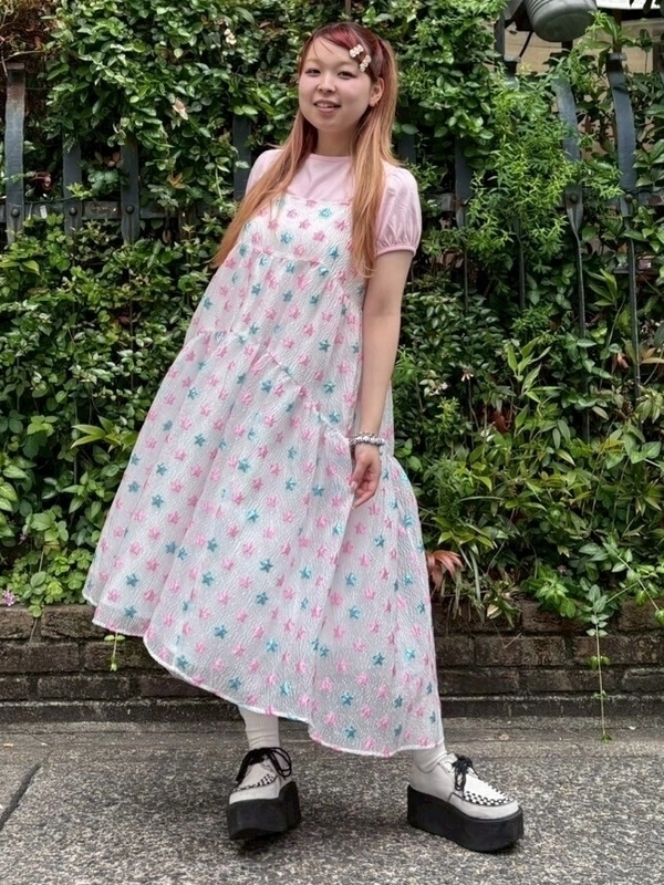 STAR JACQUARD SHEER DRESS | Candy Stripper（キャンディ