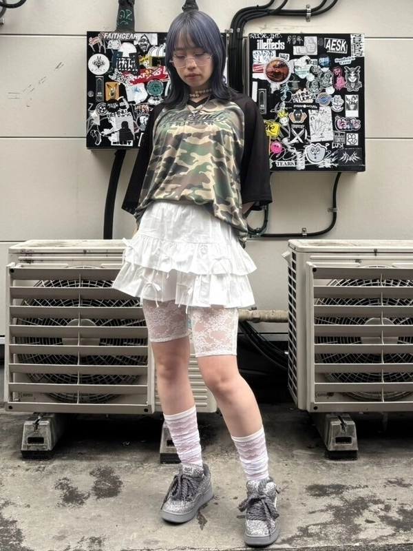 TINY RIBBON TIERED SKIRT キャンディストリッパー TINY RIBBON TIERED SKIRT | Candy Stripper（キャンディ