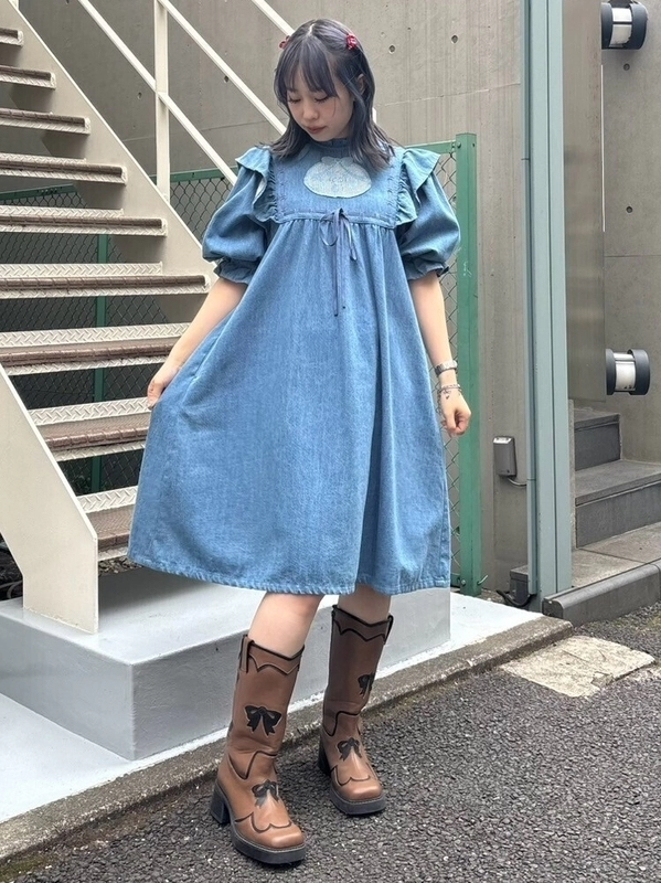 RIBBON WESTERN BOOTS | Candy Stripper（キャンディ ストリッパー