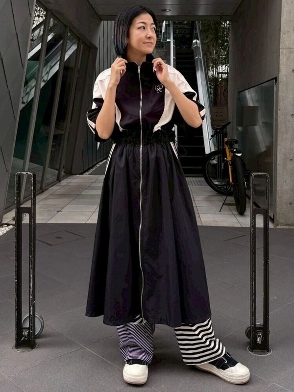 CND TRACK JERSEY DRESS | Candy Stripper（キャンディ