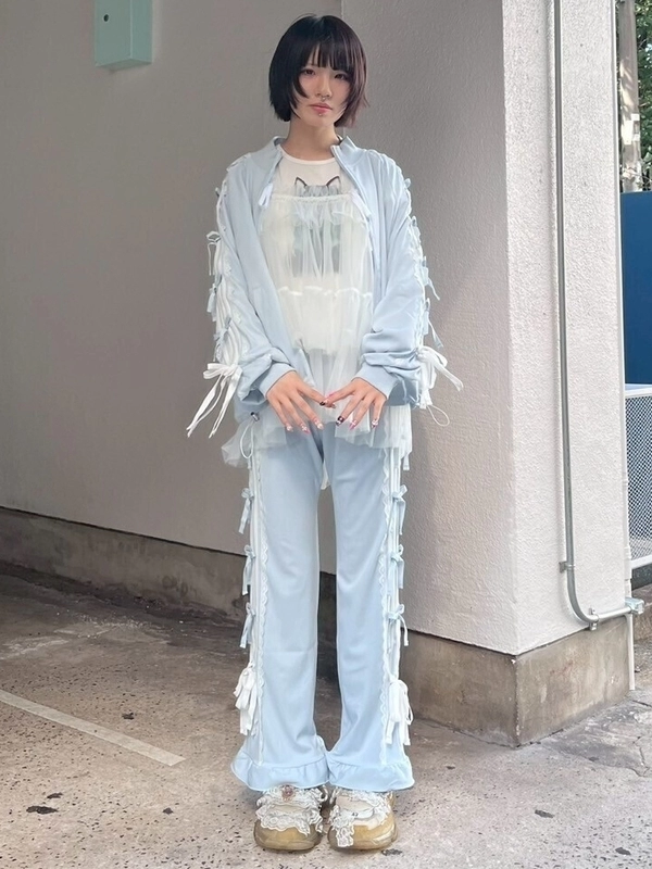 ジャケット・アウター Candy Stripper RIBBON JERSEY BLOUSON RIBBON RIBBON JERSEY BLOUSON | Candy Stripper（キャンディ