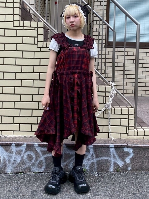 FRILLY CHECK MINI ONE-PIECE | Candy Stripper（キャンディ