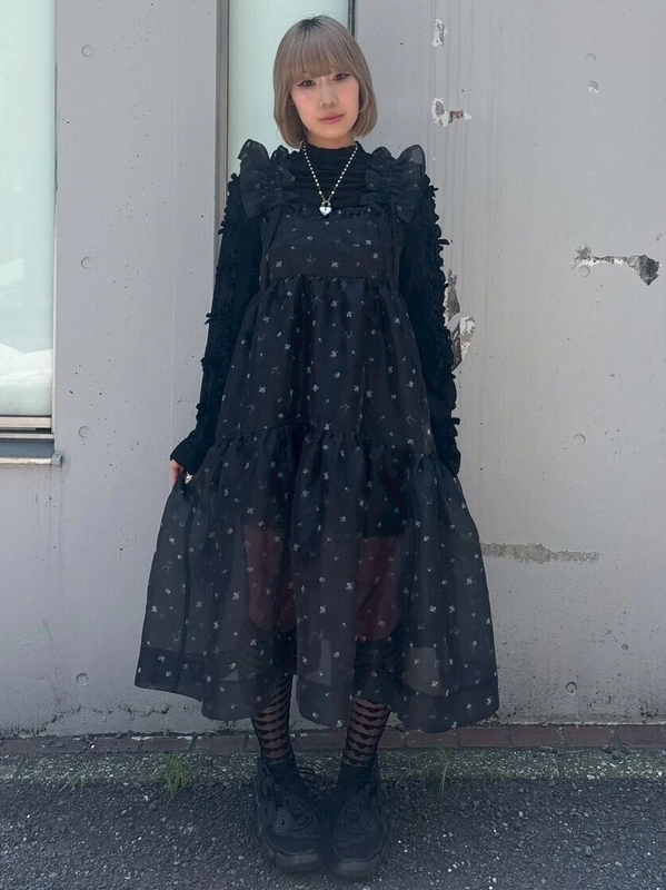 Candy Stripper キャンディストリッパー　APRON ドレス Candy Stripper】APRON ドレス RHINESTONE BUNNY LINGERIE DRESS