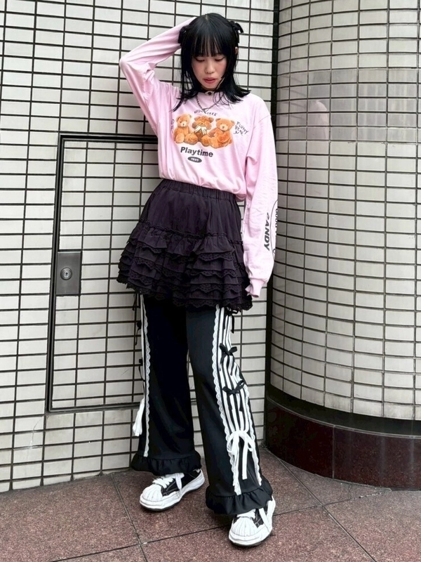 RIBBON RIBBON JERSEY PANTS | Candy Stripper（キャンディ
