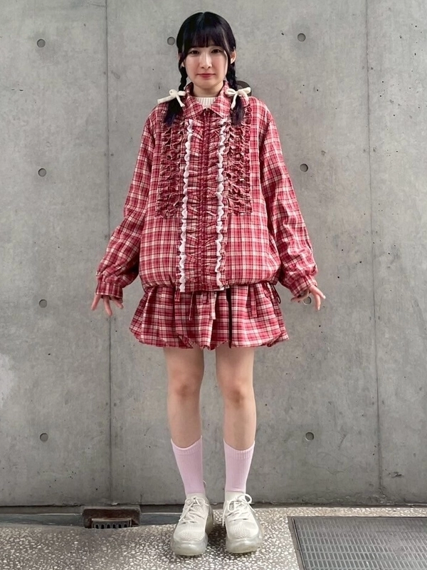 CHECK FRILL JACKET | Candy Stripper（キャンディ ストリッパー