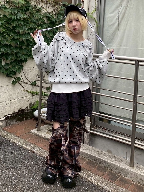 スカート Candy stripper COTTON LACE FRILL SKIRT Candy stripper COTTON LACE FRILL SKIRT