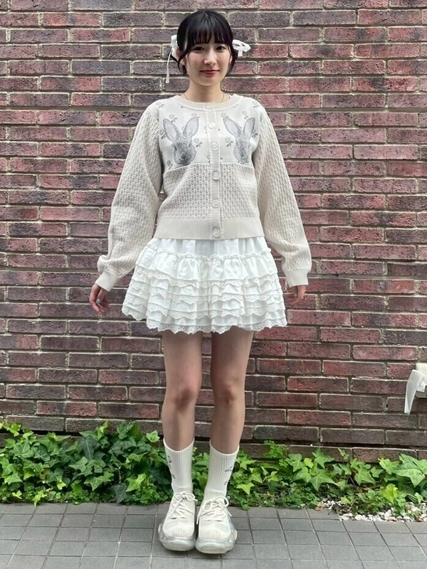 スカート Candy stripper COTTON LACE FRILL SKIRT COTTON LACE FRILL SKIRT | Candy Stripper（キャンディ