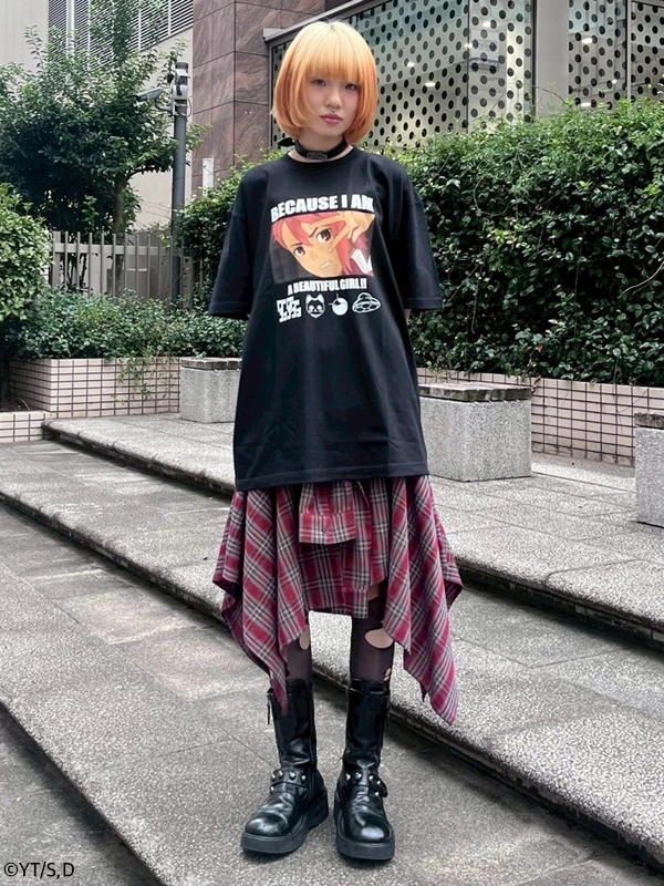 CHECK SHIRT WRAP SKIRT | Candy Stripper（キャンディ ストリッパー