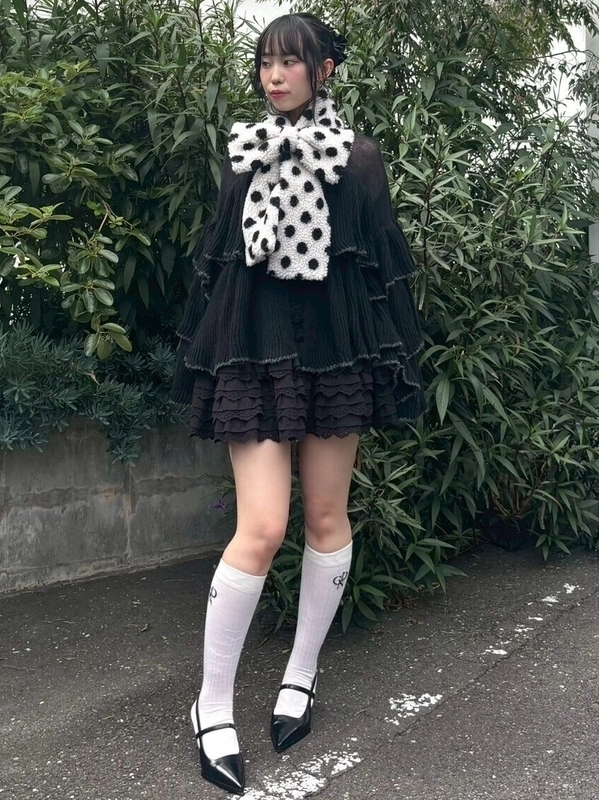 COTTON LACE FRILL SKIRT | Candy Stripper（キャンディ