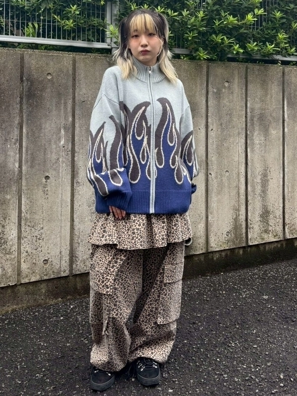 トップス Candy Stripper FIRE PATTERN KNIT JUMPER FIRE PATTERN KNIT JUMPER | Candy Stripper（キャンディ ストリッパー