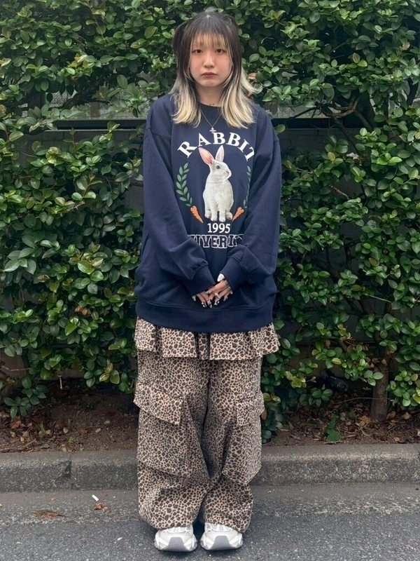 RABBIT UNIVERSITY SWEAT ONE-PIECE | Candy Stripper（キャンディ