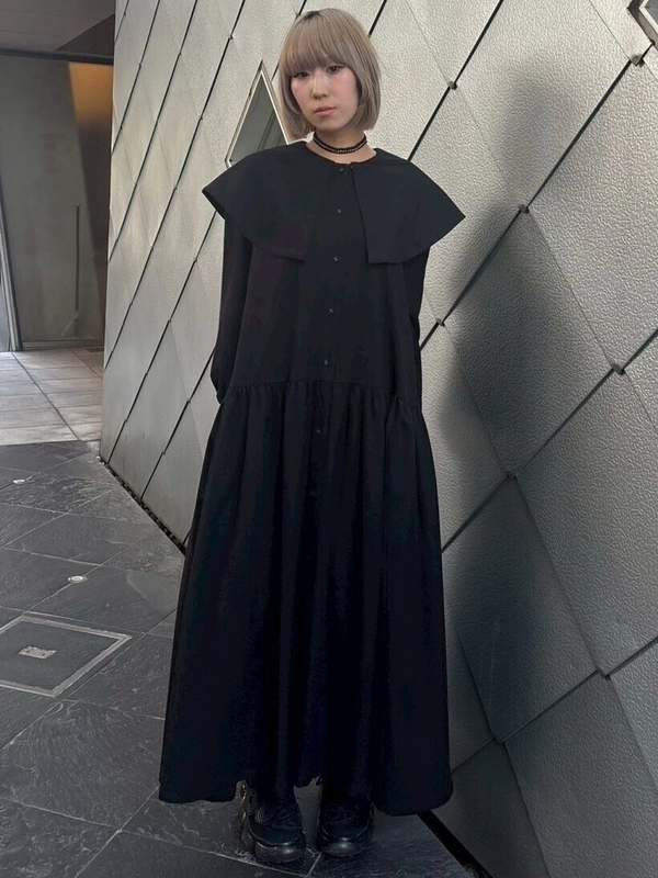 CELEBRATE BIG COLLAR DRESS | Candy Stripper（キャンディ