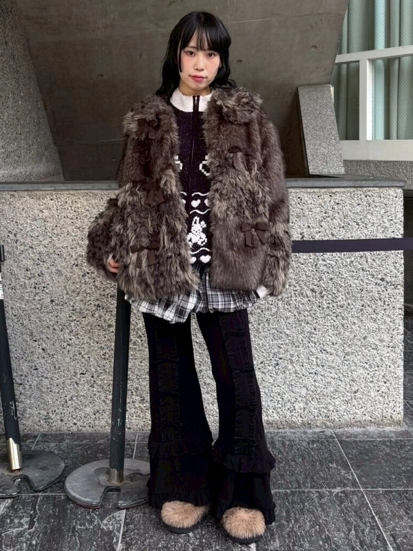 PATCH WORK FUR JACKET | Candy Stripper（キャンディ ストリッパー