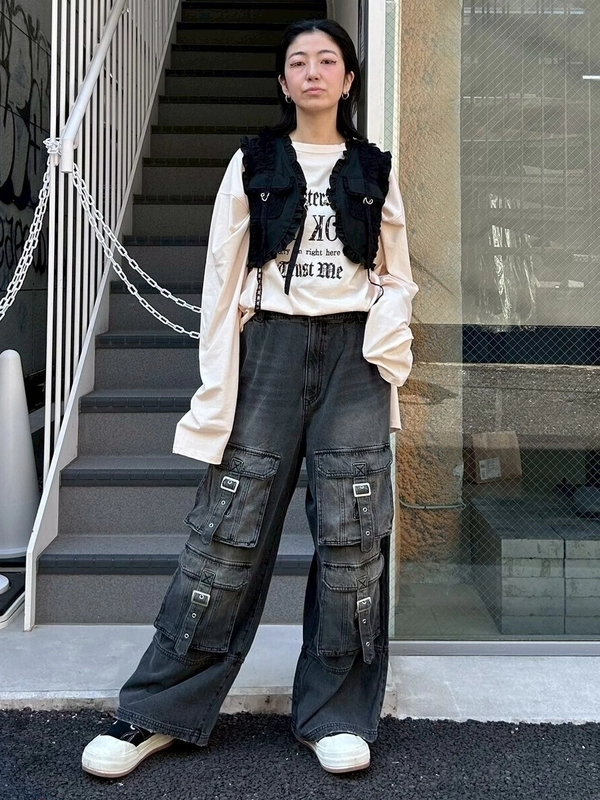 キャンディストリッパー ハーネスチュールベスト キャンディ ストリッパー24年春、フリル×リボンのフード付きワンピ