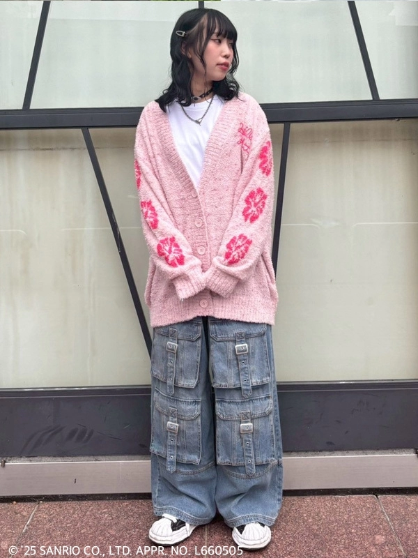 HELLO KITTY】LINGERIE L/S TEE | Candy Stripper（キャンディ