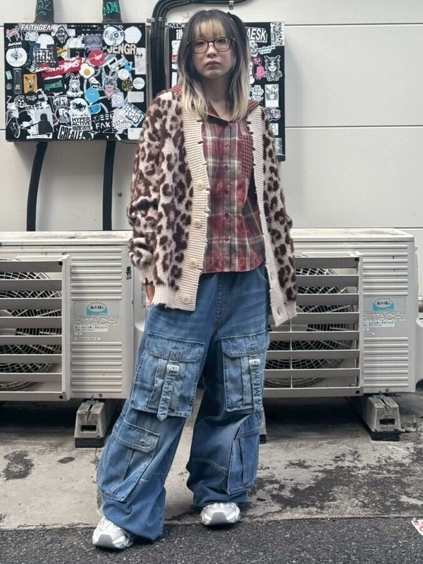 FLUFFY STAR LEOPARD KNIT CARDIGAN | Candy Stripper（キャンディ