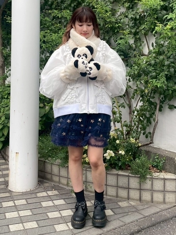 PEPE FUR MITTEN | Candy Stripper（キャンディ ストリッパー