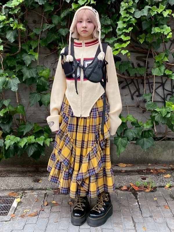 FRILL CHECK SKIRT | Candy Stripper（キャンディ ストリッパー