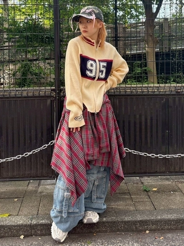 CHECK SHIRT WRAP SKIRT | Candy Stripper（キャンディ ストリッパー