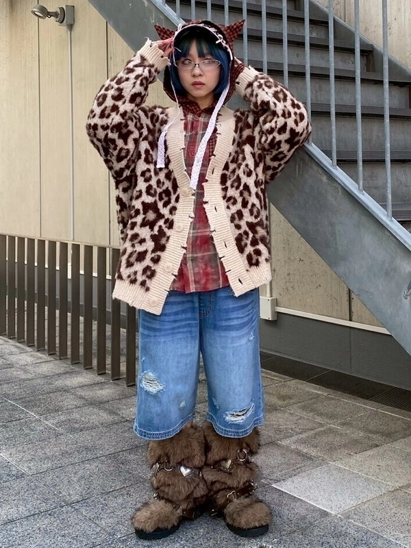 H.jelly Honey カーディガン レース　蝶柄 2025-26AW 尾を引き奏でる波紋のレースカーディガン #hazama_fashion