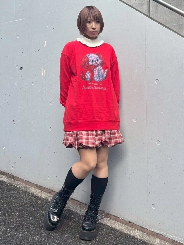 SWEET MEMORIES SWEAT ONE-PIECE | Candy Stripper（キャンディ