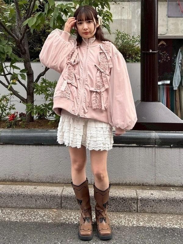 COTTON LACE FRILL SKIRT | Candy Stripper（キャンディ ストリッパー
