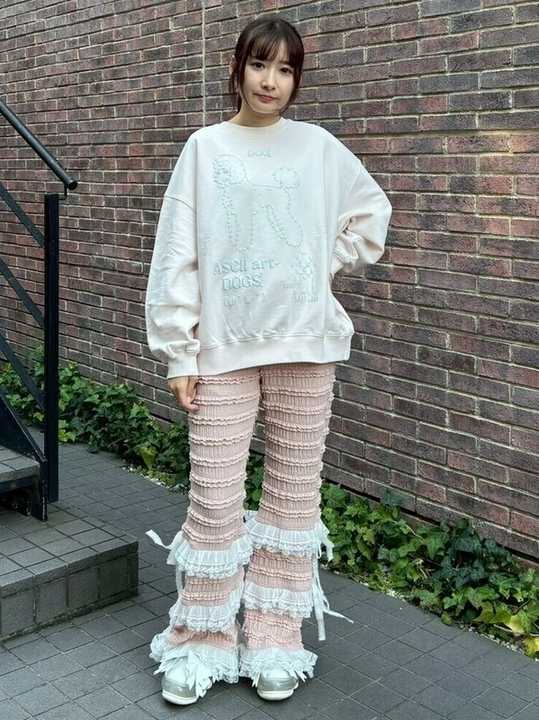 FRILL LACE FLARE PANTS | Candy Stripper（キャンディ ストリッパー