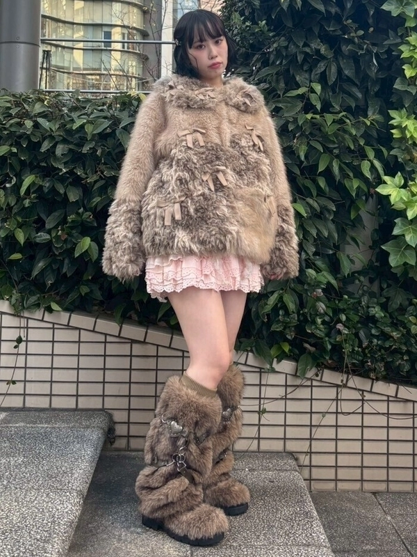 PATCH WORK FUR JACKET | Candy Stripper（キャンディ ストリッパー