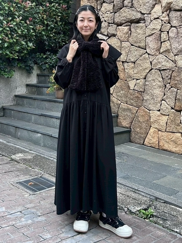 CELEBRATE BIG COLLAR DRESS | Candy Stripper（キャンディ