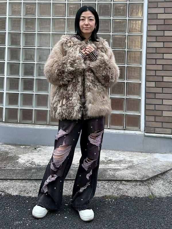 PATCH WORK FUR JACKET | Candy Stripper（キャンディ ストリッパー